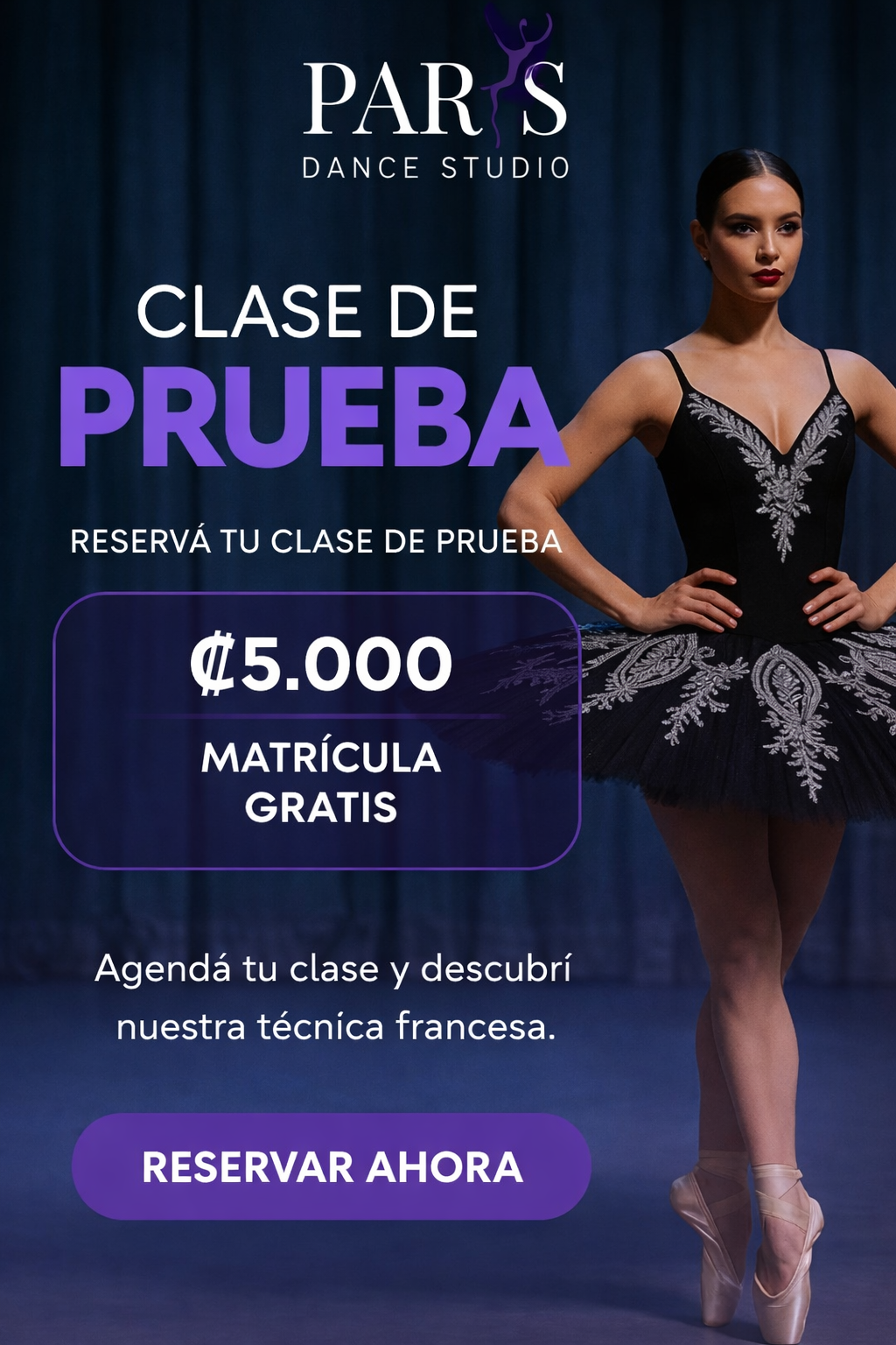 Clase de prueba Paris Dance Studio