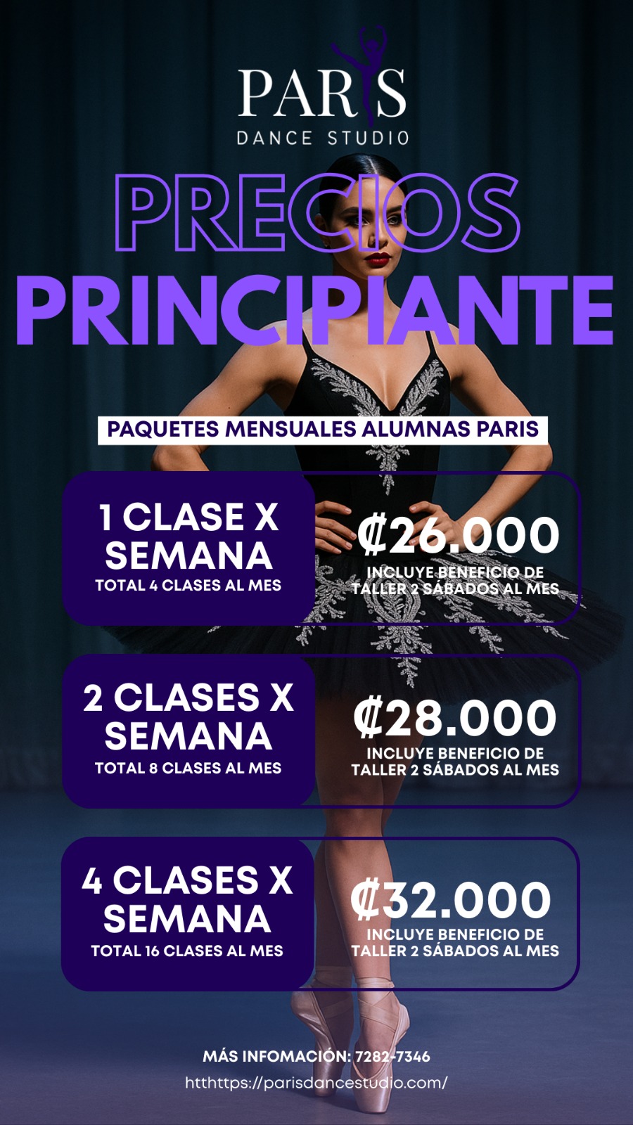 Precios Principiante Paris Dance Studio